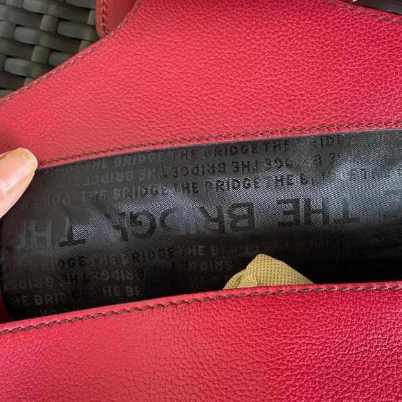 The Bridge Firenze 1969 Red Leather Crossbody Bag - Picture 13 of 14